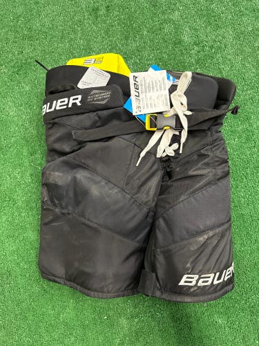 Black New Junior Small Bauer Supreme 3S Pro Hockey Pants