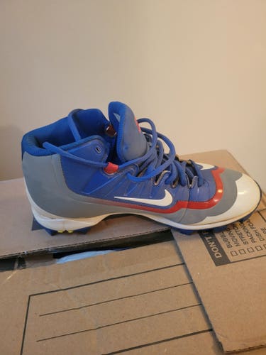 Blue Used Size 8.5 (Women's 9.5) Adult Men's Nike Molded Cleats Cleats