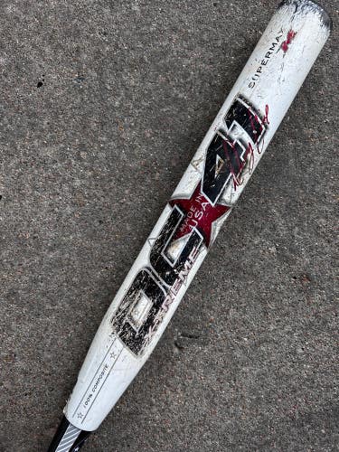 White Used Miken DC 41 Supermax Bat (-8) Composite 26 oz 34"