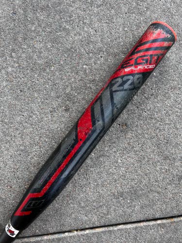 Black Used Worth Worth Legit 220 Greg Connell softball bat Bat (-8) Composite 26 oz 34"