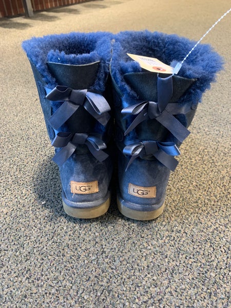 UGG Boots |  Bailey Bow 2 Navy | Women's 11