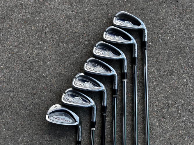 Used Men's Cleveland CG4 Iron Set Right Handed Stiff Flex Graphite/Steel Shaft