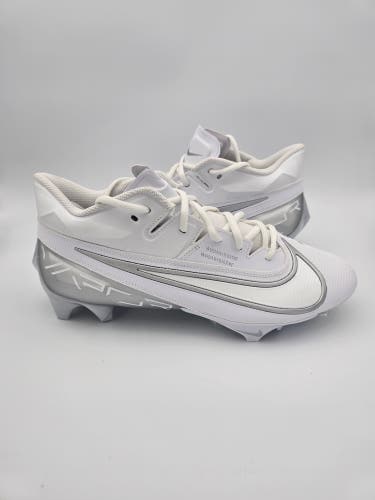 Nike Vapor Edge Elite 360 2 'White Pure Platinum' Football Cleats Men's Size 8