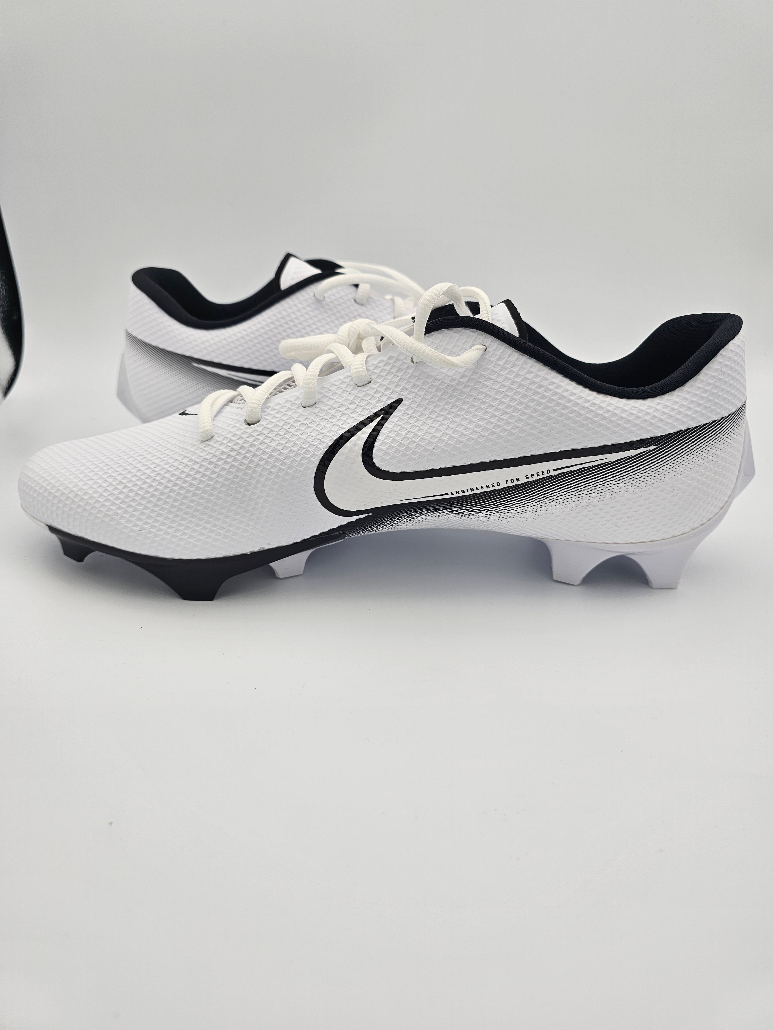 Nike Black and White Vapor Speed Cleats Nike Vapor Edge Speed 360 2 Football Cleats main image 2