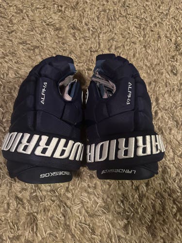 Navy Warrior Alpha QX Pro Stock Gloves 14”
