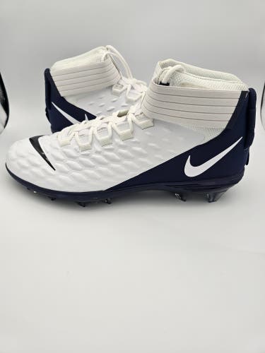 Nike Force Savage Pro 2 'White Midnight Navy' Football Cleats Men's Size 17