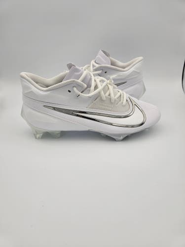 Nike Vapor Edge Elite 360 2 'White Metallic Silver' Football Cleats Size 9.5