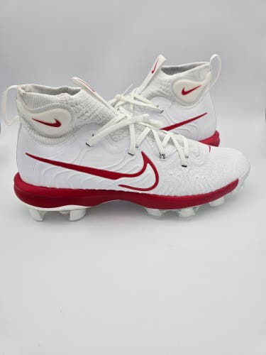 Nike Alpha Huarache NXT MCS 'White University Red' Baseball Cleats Mens Size 12