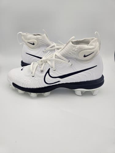 Nike Alpha Huarache NXT MCS 'White Midnight Navy' Baseball Cleats Mens Size 10.5