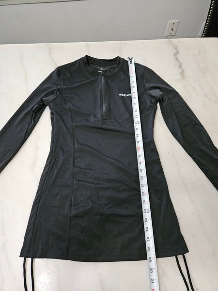 Used HISKYWIN Womens UPF 50+ Sun Protection Tops Long Sleeve Half-Zip Thumb Hole, Size M