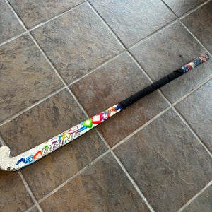 White Used Brine Field Hockey Stick 35
