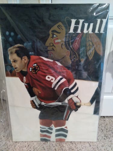 Bobby Hull painting one of a kind mint condition
