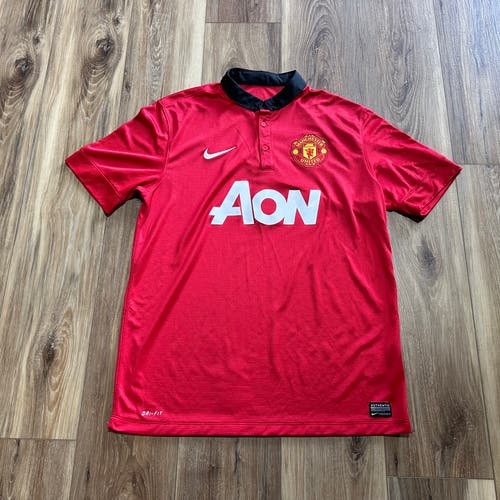 Nike Manchester United 2013-2014 Home Kit Soccer Football Jersey, Large