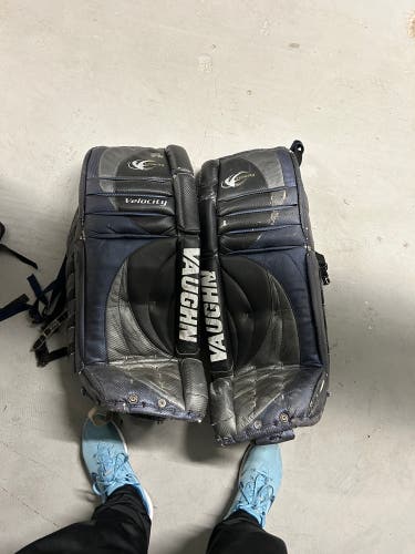 Used  Vaughn  Velocity 7000 Goalie Leg Pads