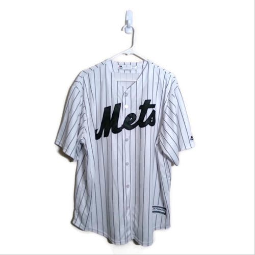 Majestic MLB New York Mets Fashion Home Pinstripe Jersey XL