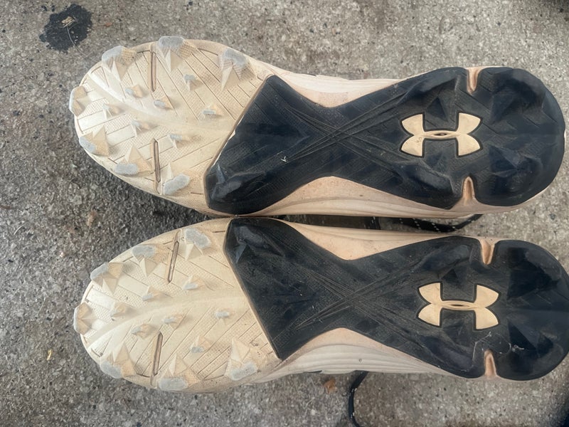 Under Armour Black Used Size 8.0 (Women's 9.0) Men's Under Armour Low Top Molded Cleats