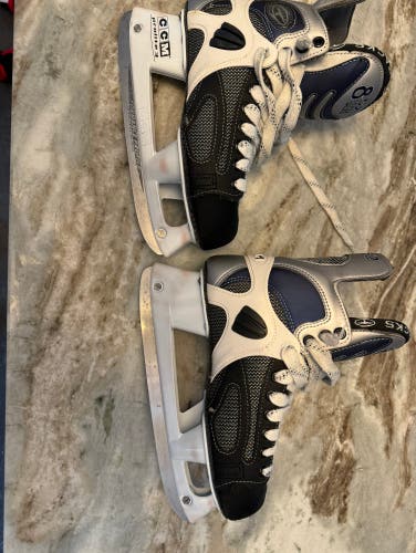 Used Senior CCM Regular Width  7 Super Tacks 852 Hockey Skates
