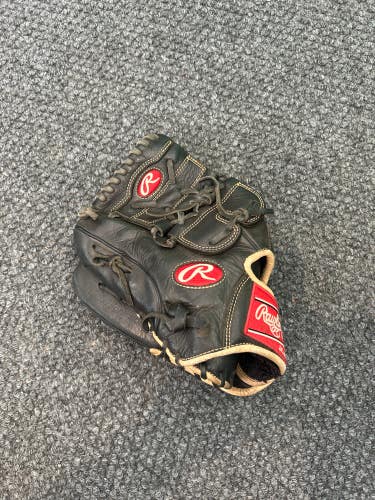 Black Used Rawlings Gold Glove Elite Left Hand Throw Pitcher's Baseball Glove 12"