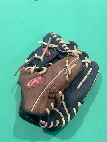 Brown Used Rawlings Premium Series Right Hand Throw Infield Baseball Glove 11.25"