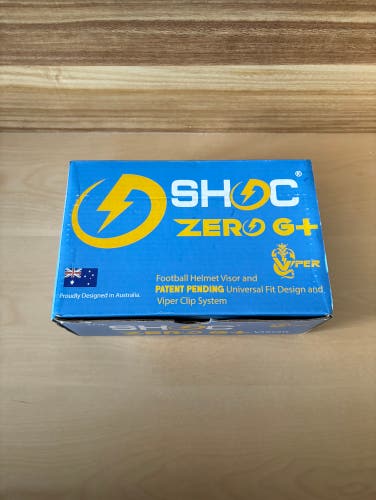 SHOC ZERO-G PLUS CLEAR FOOTBALL VISOR