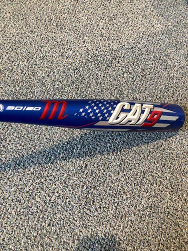 Used Kid Pitch (9YO-13YO) 2019 Marucci CAT9 Bat USSSA Certified (-10) Alloy 20 oz 30"