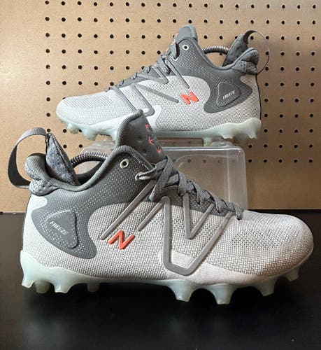 New Balance freeze LX 4.0 Mid Lacrosse cleats Men’s Size 8 Gray