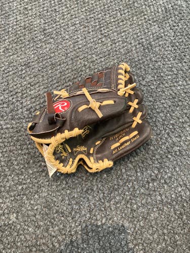 Brown Used Rawlings Highlight Series Right Hand Throw Baseball Glove 10"