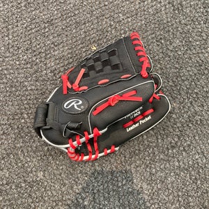 Black Used Rawlings Playmaker Series Right Hand Throw Baseball Glove 11"