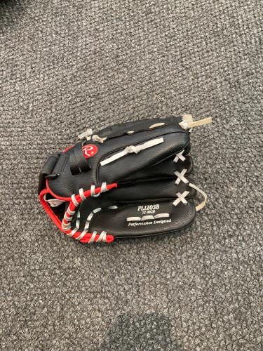 Black Used Kid Pitch (9YO-13YO) Rawlings Player series Right Hand Throw Pitcher's Baseball Glove 12"