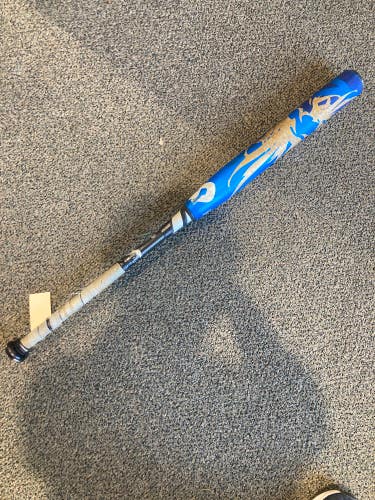 Blue Used 2017 DeMarini CF9 Bat (-9) Composite 25 oz 34"