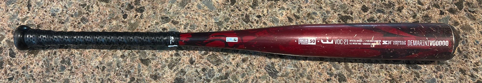 Used  DeMarini BBCOR Certified Alloy 27 oz 30" Voodoo One Bat. 30/27