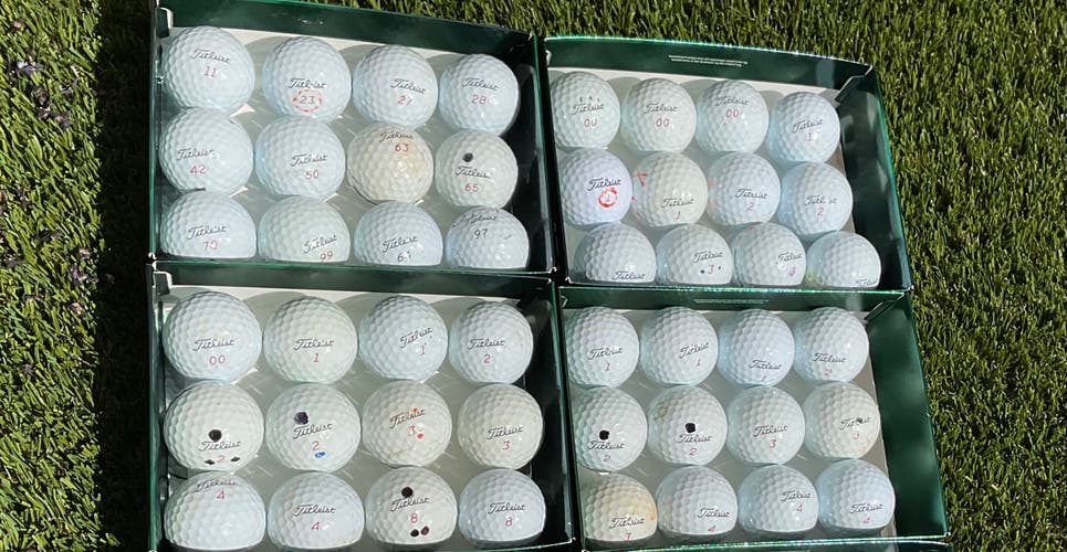 Used Titleist Pro V1x Balls 48 Pack (4 Dozen)