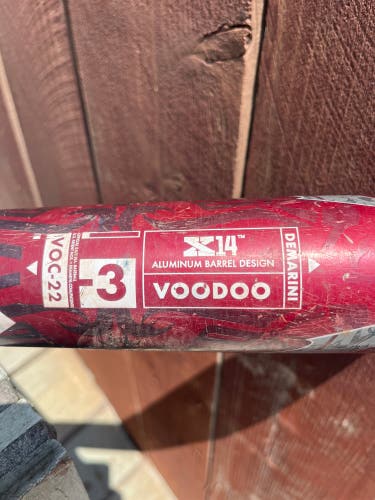 Used  DeMarini BBCOR Certified (-3) 29 oz 32" Voodoo Bat