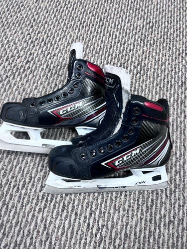 Used Junior CCM Jetspeed FT480 Hockey Goalie Skates Regular Width Size 3