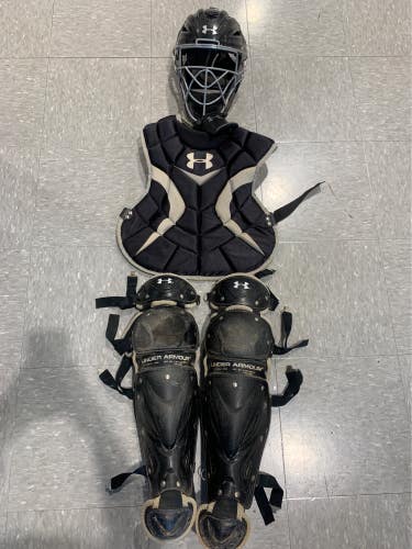 Used Youth Under Armour Victory Series Catcher's Set