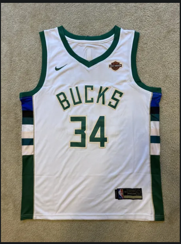 NEW - Mens Stitched Nike NBA Jersey - Giannis Antetokounmpo - Bucks - S-XL