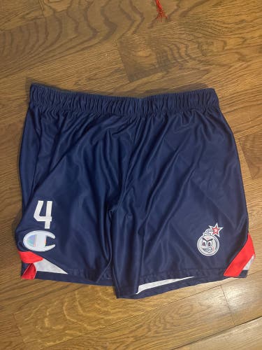 PLL Game Used Throwback Retro Shorts Boston Cannons Size XL