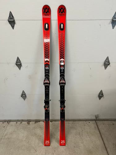 Used Volkl 183 cm Racetiger GS Skis With Marker 16 Din Bindings