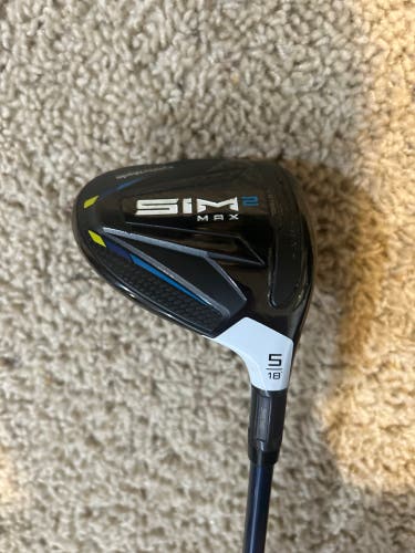 Used 2021 TaylorMade Right Handed Stiff Flex 5 Wood SIM2 MAX Fairway Wood