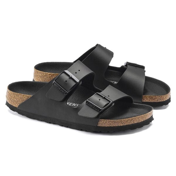 Birkenstock Arizona Birko-Flor 1019098 Sandals Mens 11 (44) Black Slip-on FL2679