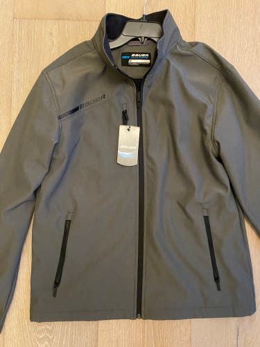 Bauer Adult Large Team Softshell Jacket Gray