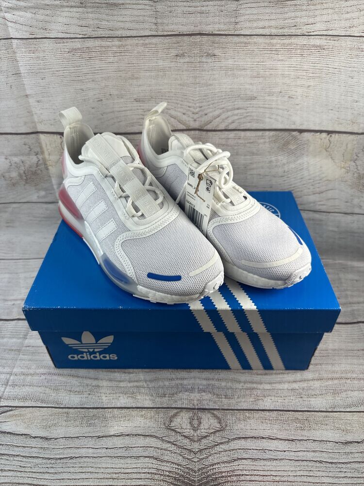 adidas gazelle silver green womens adidas NMD_R1 Shoes - Men's - Cloud White / Off White / Green main image 1