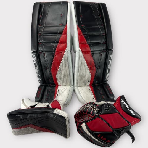 Pro Stock Pro Return Used 35” + 1” True by Lefevre Used Wheeling Nailers Hockey Goalie Pads Castor