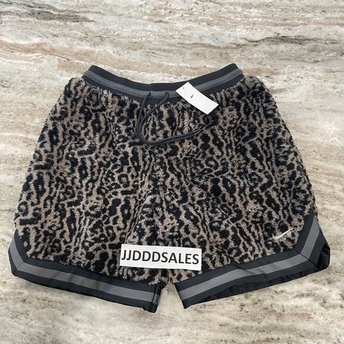 Nike Premium Basketball Leopard Moon Fossil Shorts Gray DQ6176-087 Men’s Sz XL  New