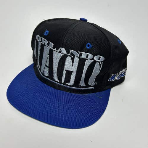 Vintage 90s Orlando Magic Snapback Hat Cap NBA Basketball Spell Out Logo 7