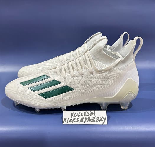 Adidas Adizero Primeknit Football Cleats White Green Size 13 Mens ID2334 Sample