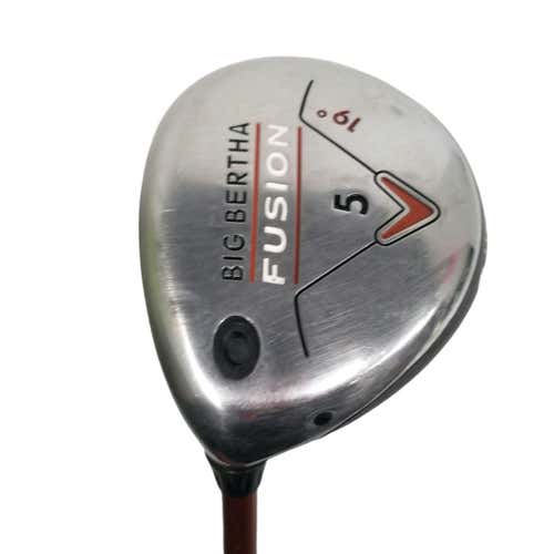 Used Callaway Big Bertha Fusion 5 Wood Left Hand Stiff Flex Graphite Shaft Fairway Woods