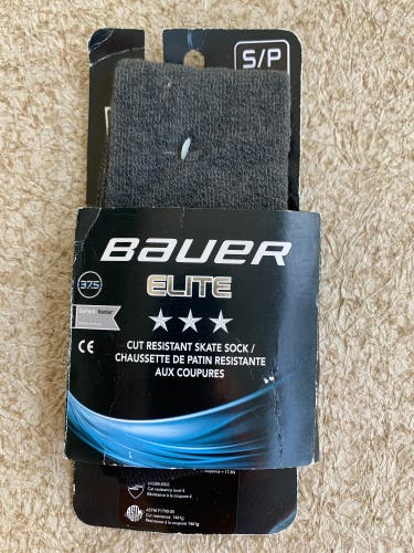 Gray New Small JR Bauer Skate Socks SIZES (Based on Skate Size) S: (2-4.5)