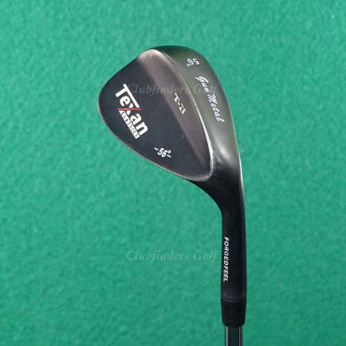 Texan Classics T-II Forged Feel Gunmetal 56° SW Sand Wedge Stepped Steel Stiff