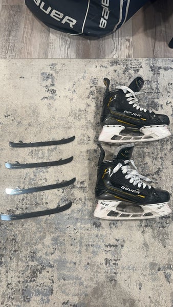 Bauer Supreme M5 Pro Skates with 2 sets of Pulse TI blades